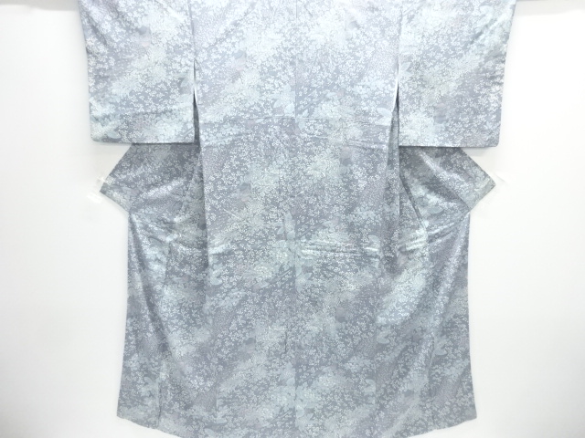 JAPANESE KIMONO / KOMON / SILK / FLOWERS & BIRDS